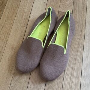 Rothy's Women's Brown and Neon Loafers